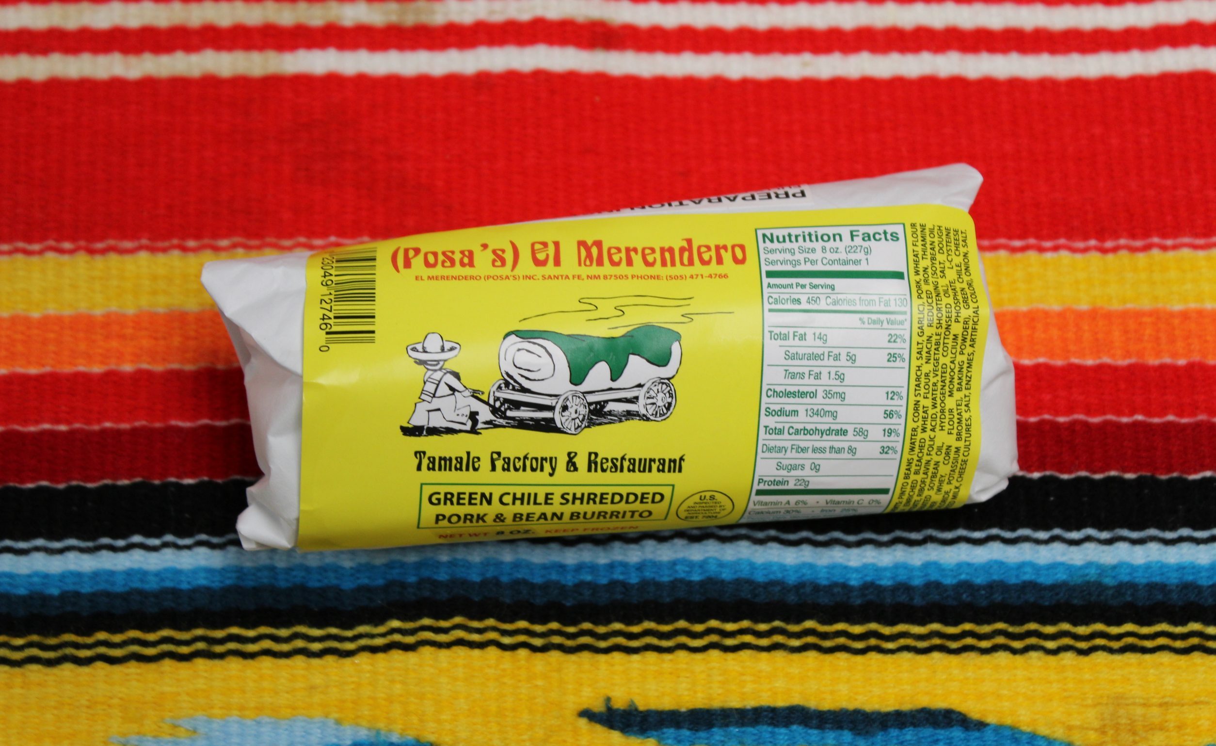 Green Chile Pork Burrito (4 Count)