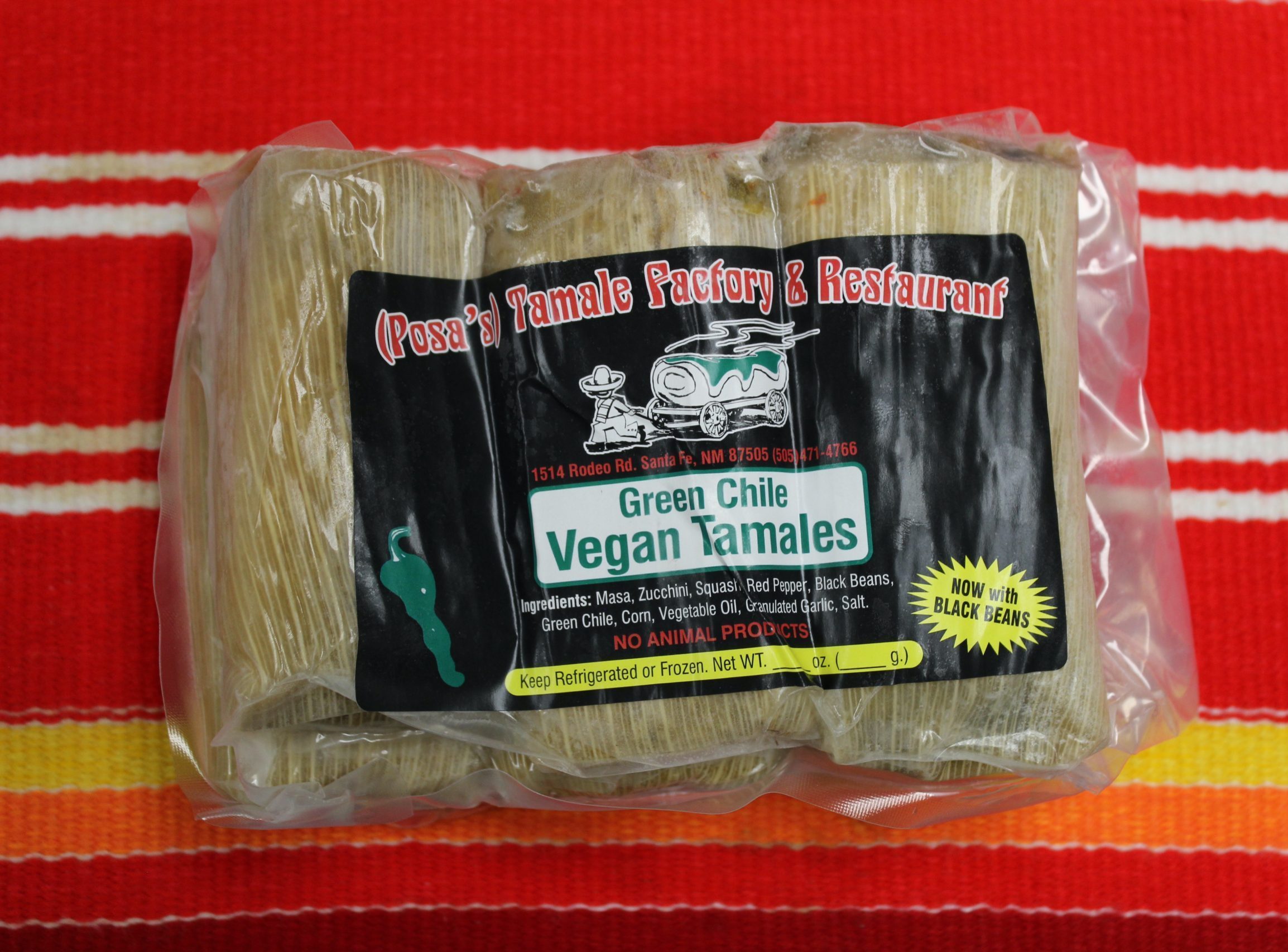 Posa's Green Chile Vegan Tamales